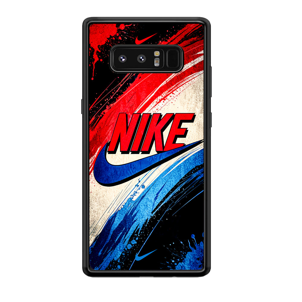 Nike Artistic Colorful Splash Samsung Galaxy Note 8 Case-Mobile Phone Case-Rubber Black (2D Case)-Altracase