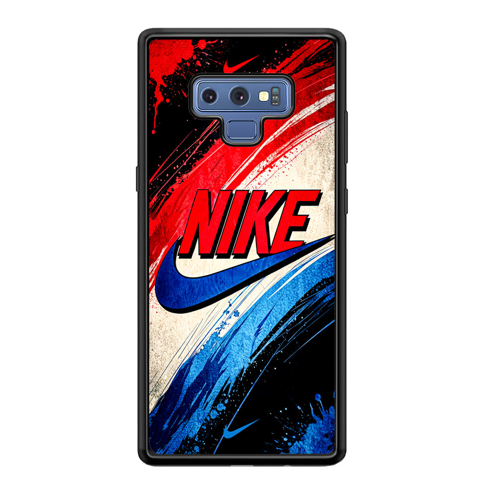 Nike Artistic Colorful Splash Samsung Galaxy Note 9 Case-Mobile Phone Case-Rubber Black (2D Case)-Altracase