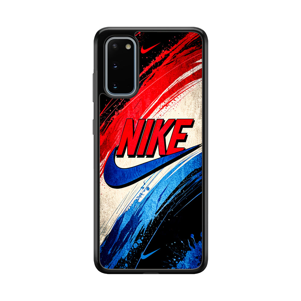 Nike Artistic Colorful Splash Samsung Galaxy S20 Case-Mobile Phone Case-Rubber Black (2D Case)-Altracase