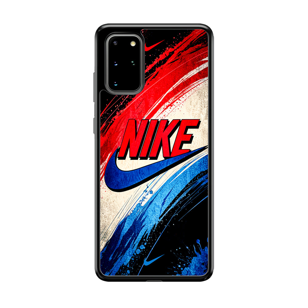 Nike Artistic Colorful Splash Samsung Galaxy S20 Plus Case-Mobile Phone Case-Rubber Black (2D Case)-Altracase