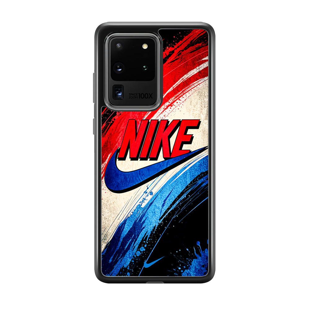 Nike Artistic Colorful Splash Samsung Galaxy S20 Ultra Case-Mobile Phone Case-Rubber Black (2D Case)-Altracase