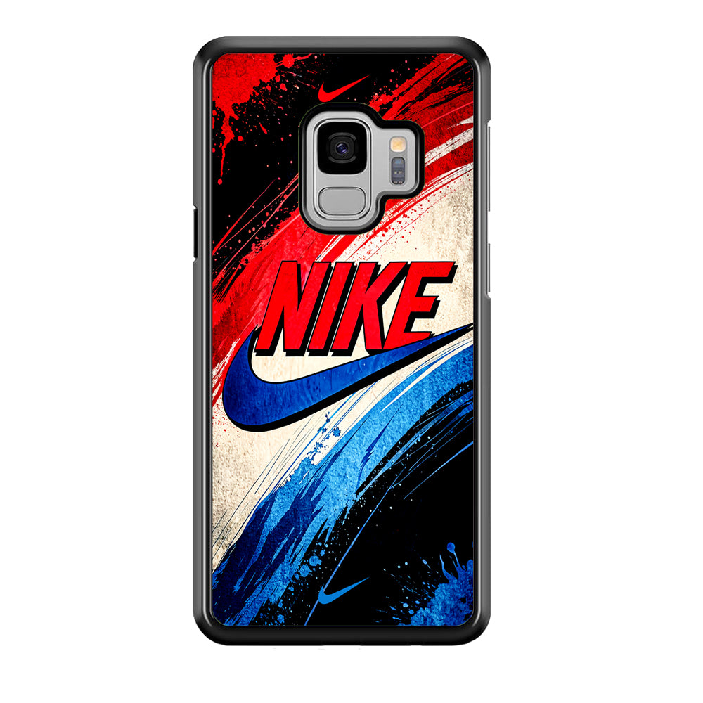 Nike Artistic Colorful Splash Samsung Galaxy S9 Case-Mobile Phone Case-Rubber Black (2D Case)-Altracase