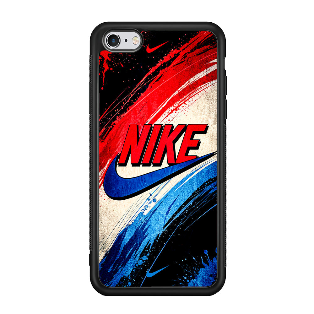Nike Artistic Colorful Splash iPhone 6 | 6s Case-Mobile Phone Case-Rubber Black (2D Case)-Altracase