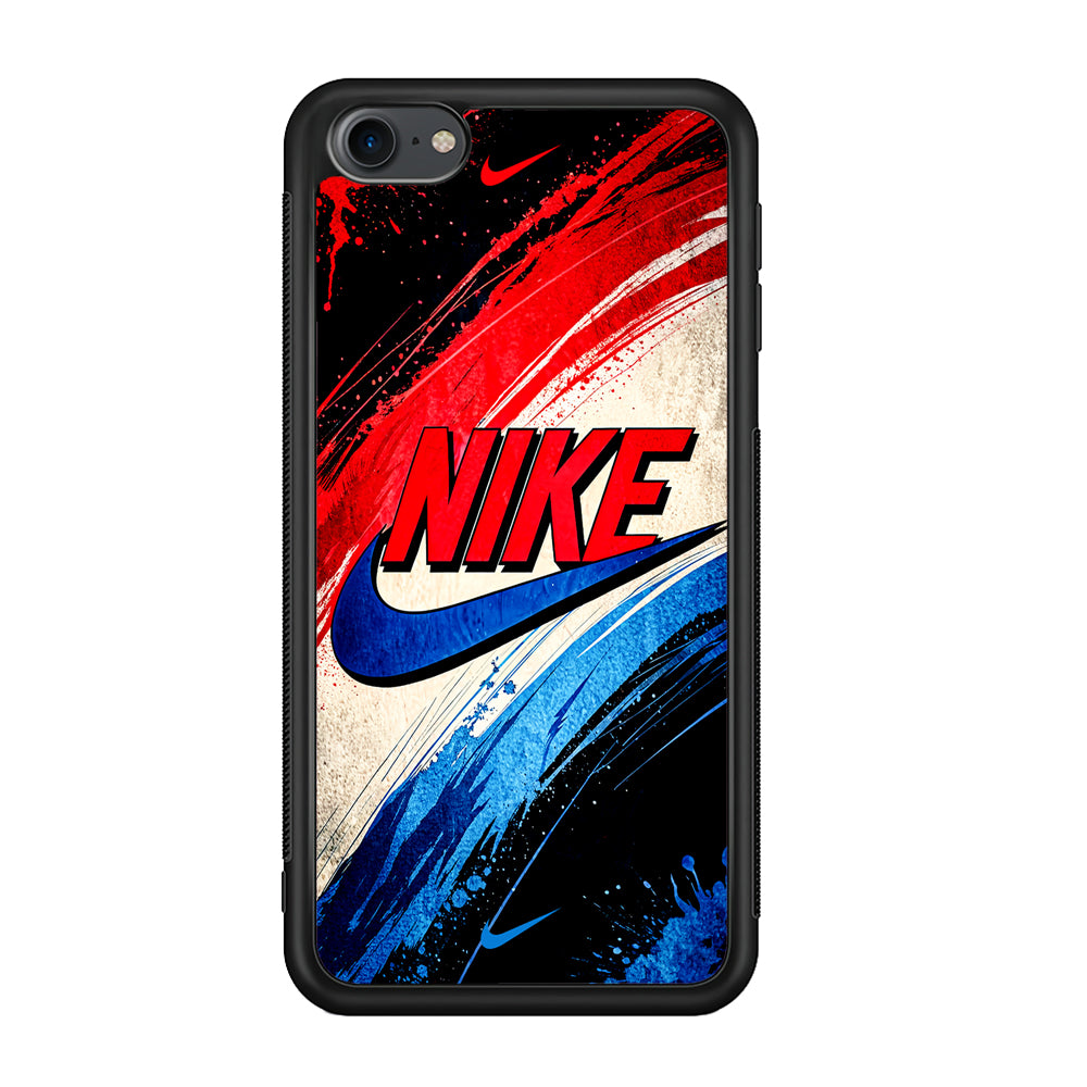 Nike Artistic Colorful Splash iPod Touch 6 Case-Mobile Phone Case-Rubber Black (2D Case)-Altracase