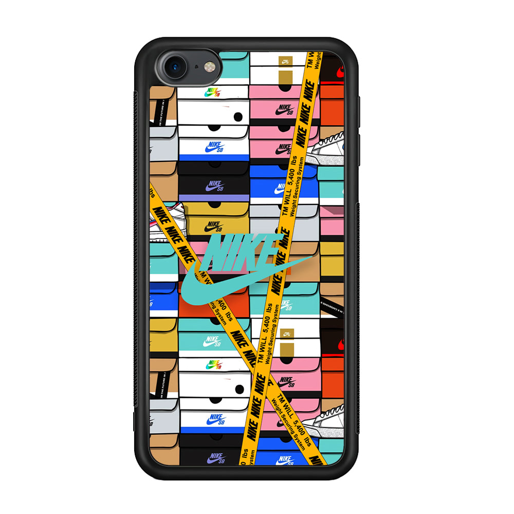 Nike Box Shoes Collage iPod Touch 6 Case-Mobile Phone Case-Rubber Black (2D Case)-Altracase