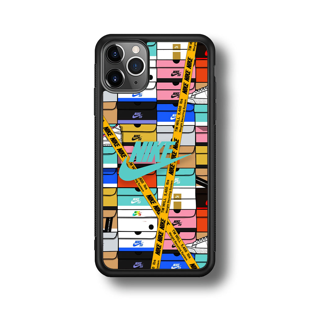 Nike Box Shoes Collage iPhone 11 Pro Case-Mobile Phone Case-Rubber Black (2D Case)-Altracase