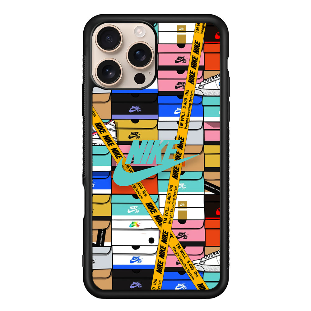 Nike Box Shoes Collage iPhone 16 Pro Case - Altracase
