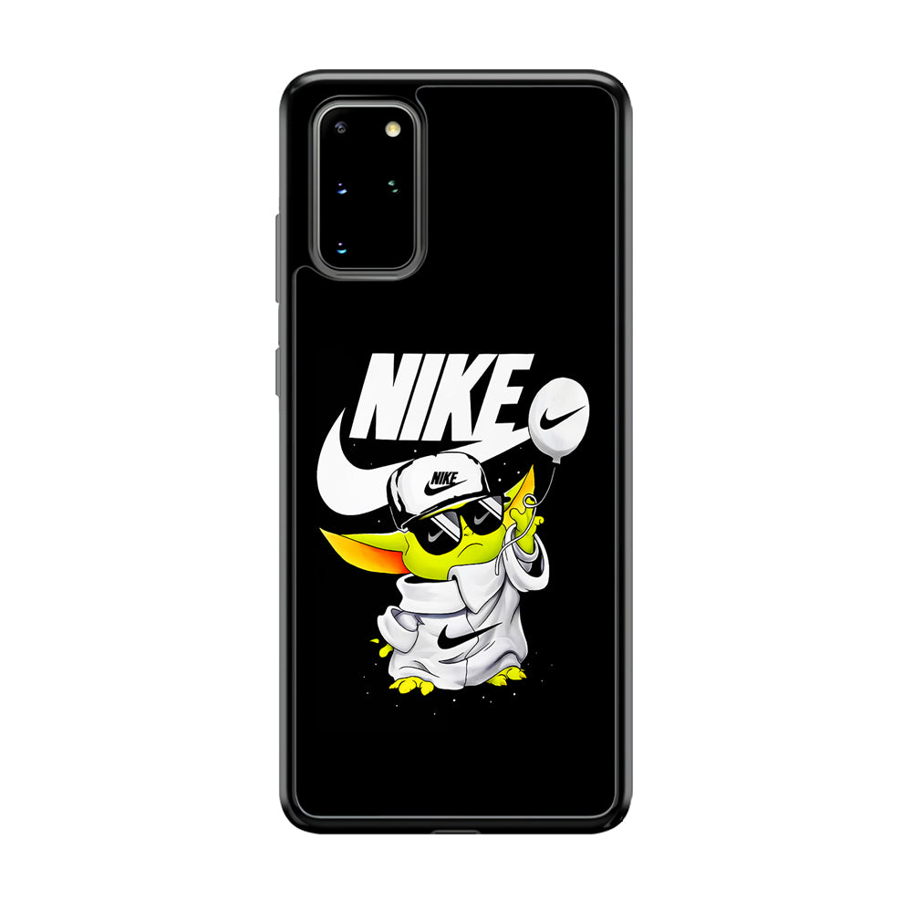 Nike Chibi Yoda Star Wars Samsung Galaxy S20 Plus Case-Mobile Phone Case-Rubber Black (2D Case)-Altracase