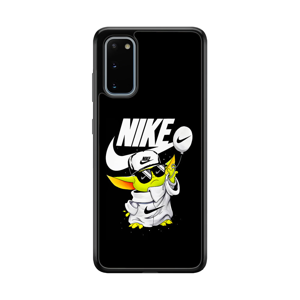 Nike Chibi Yoda Star Wars Samsung Galaxy S20 Case-Mobile Phone Case-Rubber Black (2D Case)-Altracase