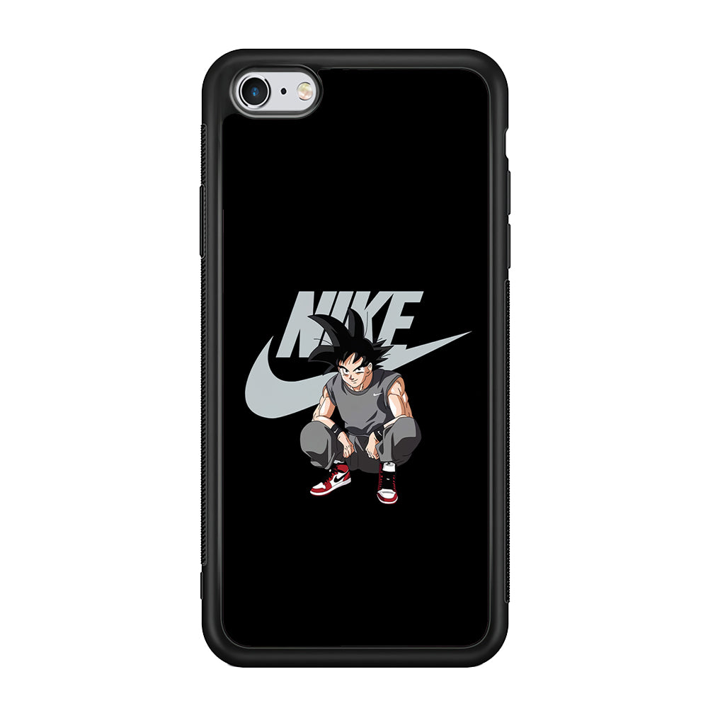 Nike Dragon Ball Goku iPhone 6 | 6s Case-Mobile Phone Case-Rubber Black (2D Case)-Altracase