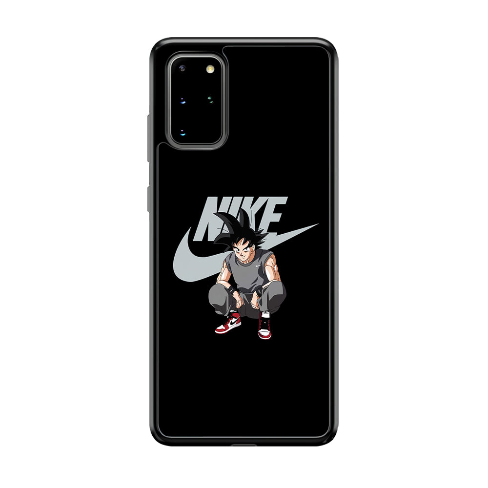 Nike Dragon Ball Goku Samsung Galaxy S20 Plus Case-Mobile Phone Case-Rubber Black (2D Case)-Altracase