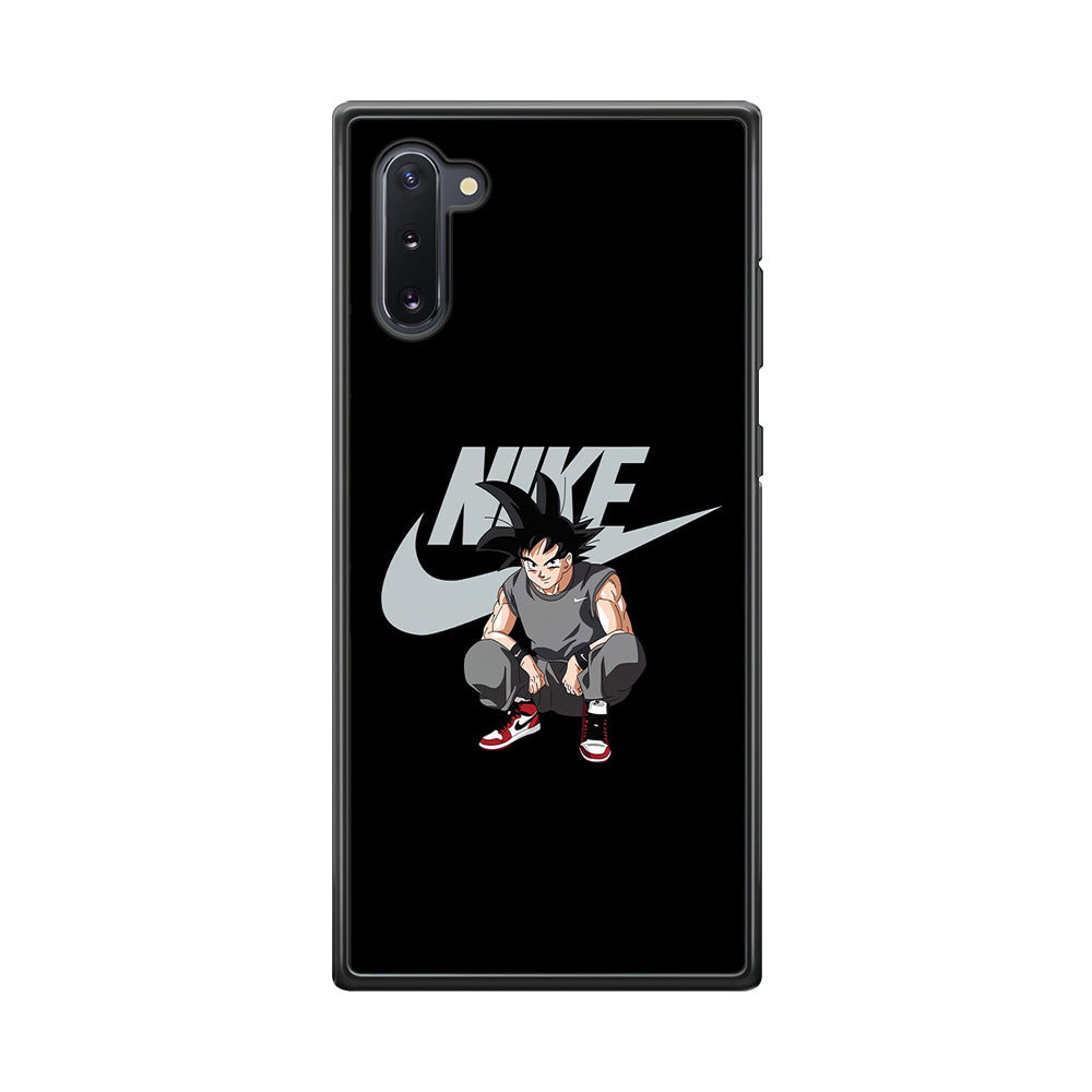Nike Dragon Ball Goku Samsung Galaxy Note 10 Case-Mobile Phone Case-Rubber Black (2D Case)-Altracase