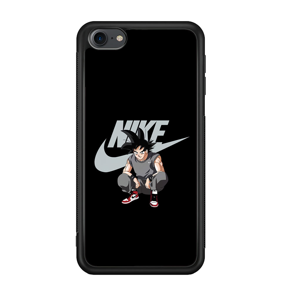 Nike Dragon Ball Goku iPod Touch 6 Case-Mobile Phone Case-Rubber Black (2D Case)-Altracase