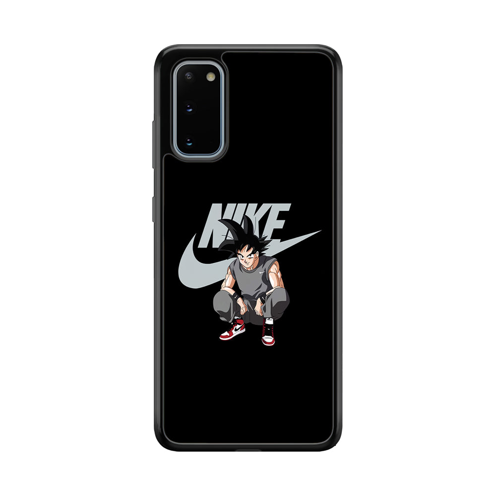 Nike Dragon Ball Goku Samsung Galaxy S20 Case-Mobile Phone Case-Rubber Black (2D Case)-Altracase
