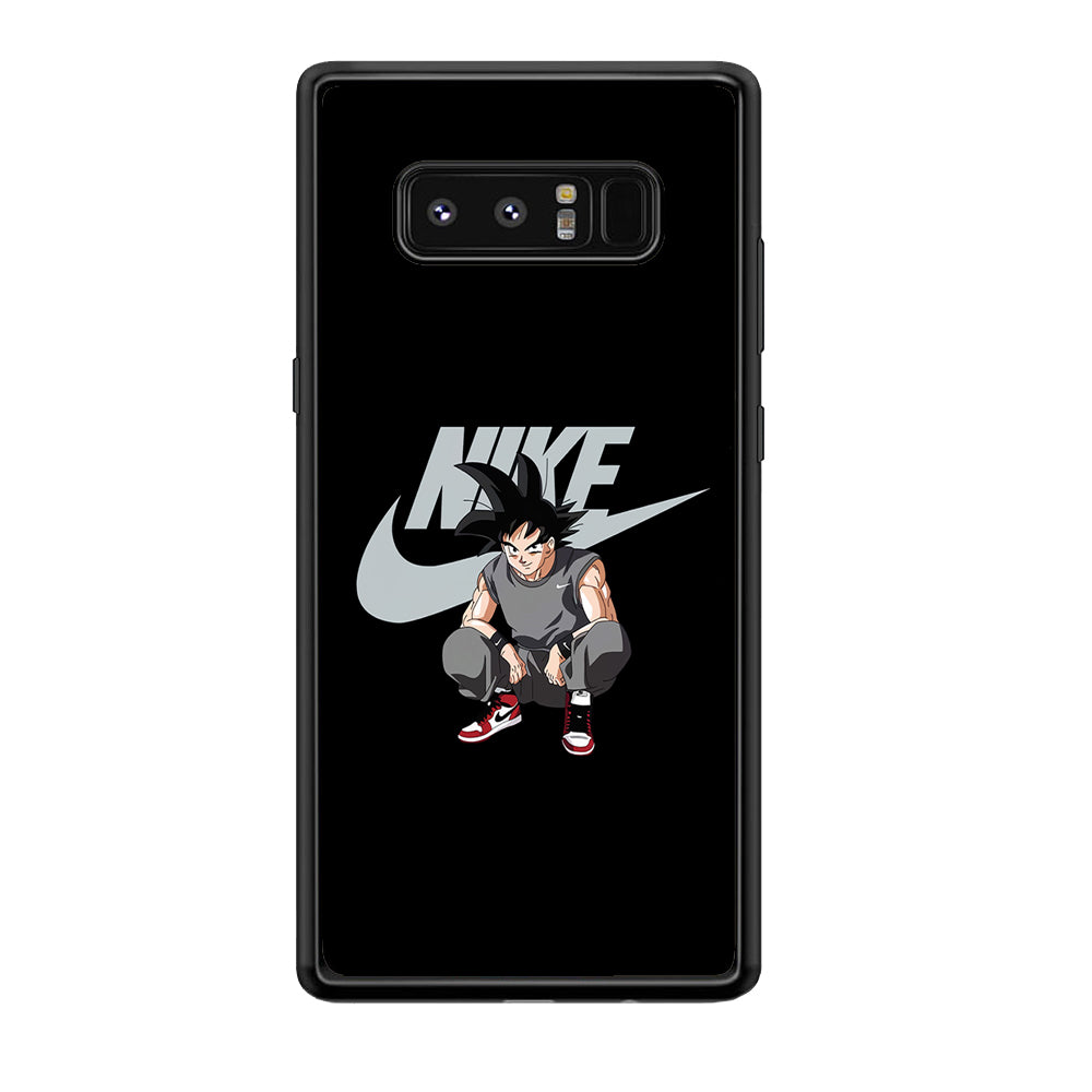 Nike Dragon Ball Goku Samsung Galaxy Note 8 Case-Mobile Phone Case-Rubber Black (2D Case)-Altracase