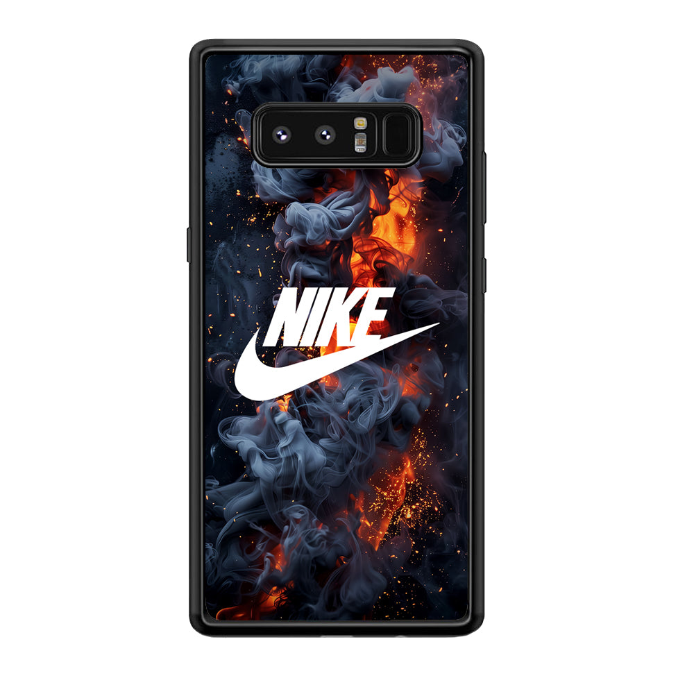 Nike Fire Across The Darkness Samsung Galaxy Note 8 Case-Mobile Phone Case-Rubber Black (2D Case)-Altracase