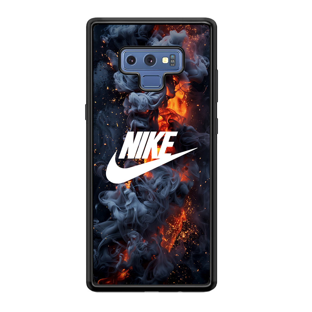 Nike Fire Across The Darkness Samsung Galaxy Note 9 Case-Mobile Phone Case-Rubber Black (2D Case)-Altracase