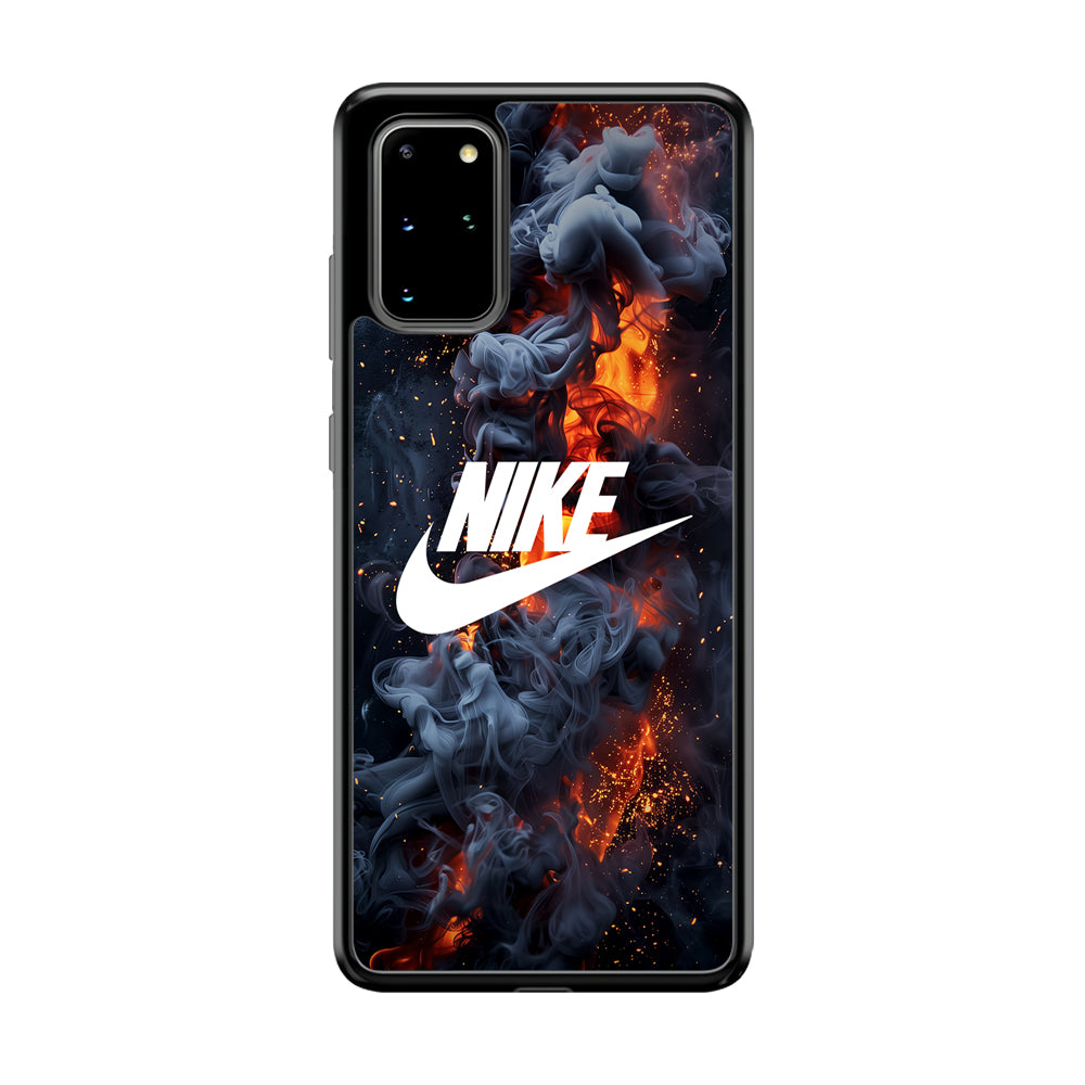 Nike Fire Across The Darkness Samsung Galaxy S20 Plus Case-Mobile Phone Case-Rubber Black (2D Case)-Altracase