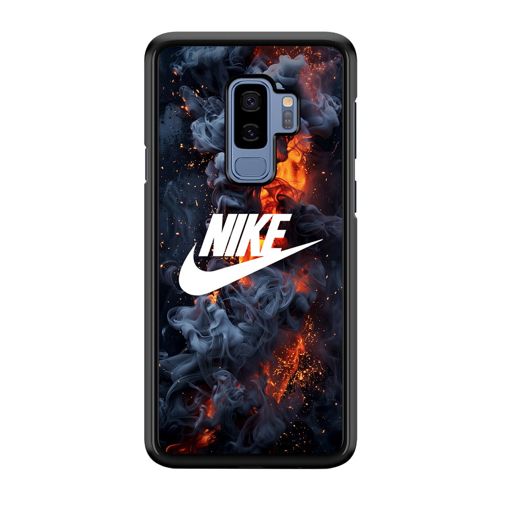 Nike Fire Across The Darkness Samsung Galaxy S9 Plus Case-Mobile Phone Case-Rubber Black (2D Case)-Altracase