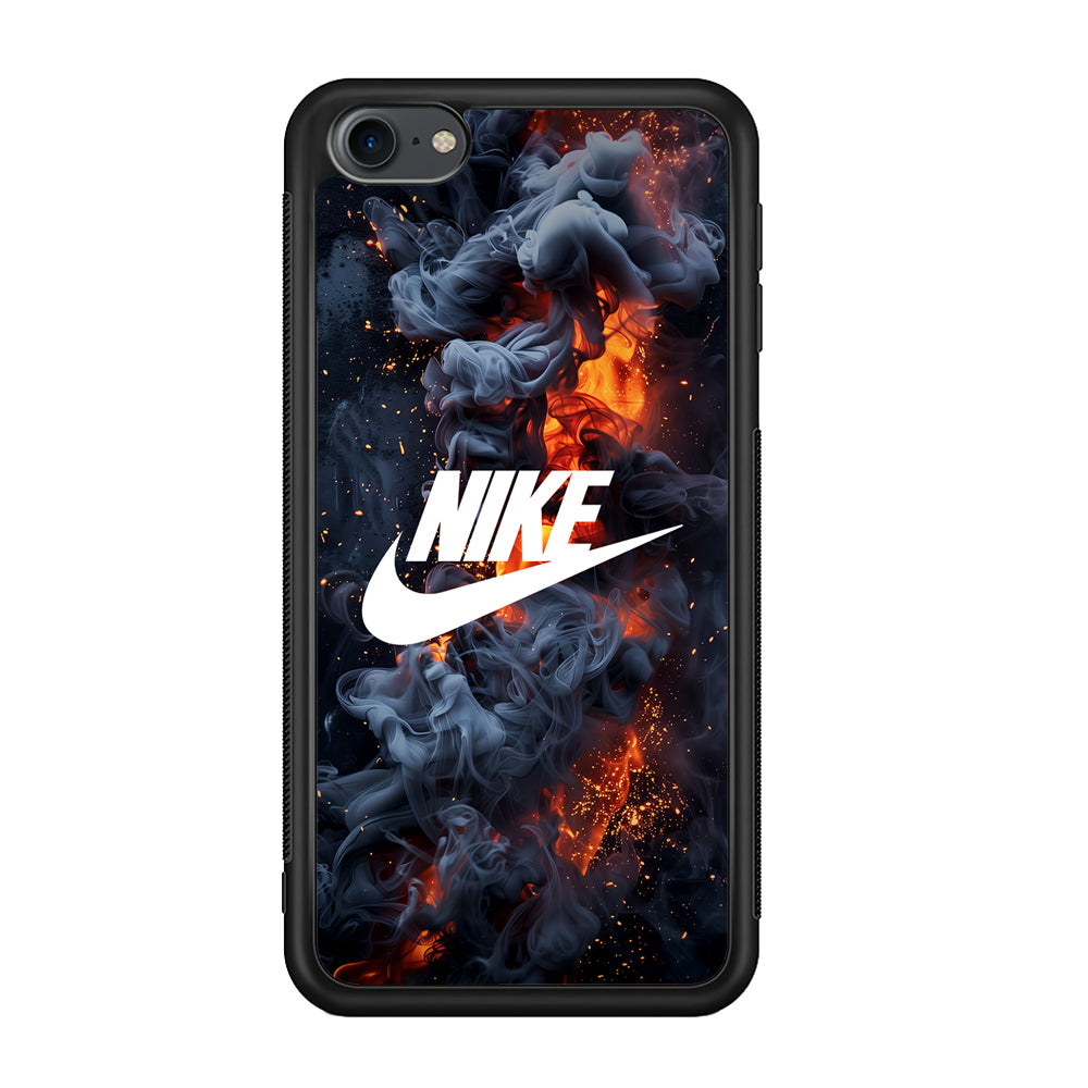 Nike Fire Across The Darkness iPod Touch 6 Case-Mobile Phone Case-Rubber Black (2D Case)-Altracase