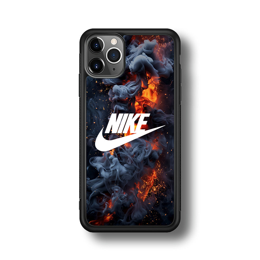 Nike Fire Across The Darkness iPhone 11 Pro Case-Mobile Phone Case-Rubber Black (2D Case)-Altracase