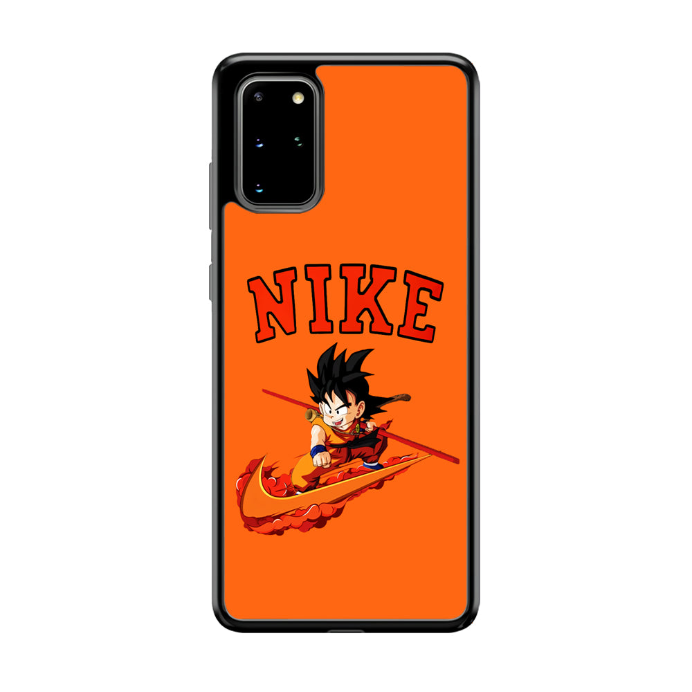 Nike Flying Son Goku Samsung Galaxy S20 Plus Case-Mobile Phone Case-Rubber Black (2D Case)-Altracase