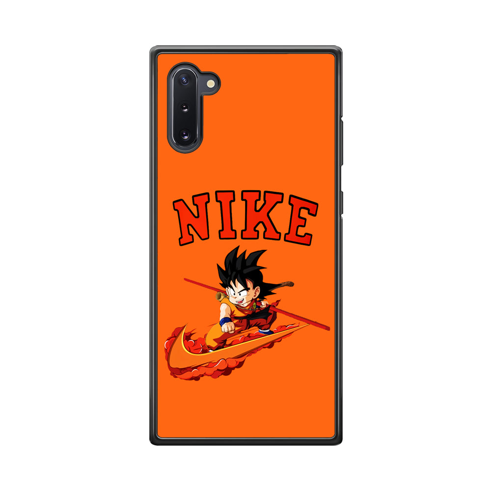 Nike Flying Son Goku Samsung Galaxy Note 10 Case-Mobile Phone Case-Rubber Black (2D Case)-Altracase