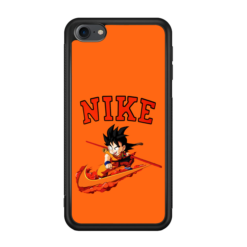 Nike Flying Son Goku iPod Touch 6 Case-Mobile Phone Case-Rubber Black (2D Case)-Altracase