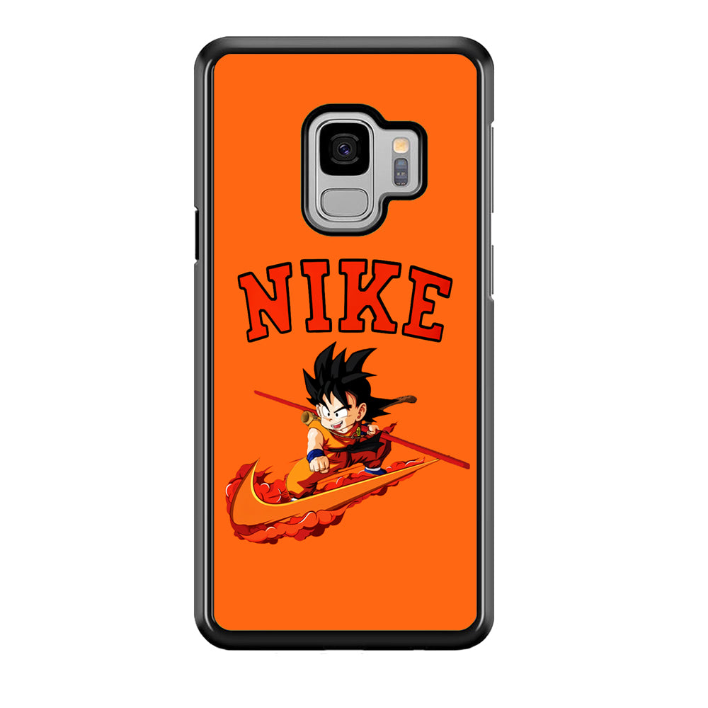 Nike Flying Son Goku Samsung Galaxy S9 Case-Mobile Phone Case-Rubber Black (2D Case)-Altracase