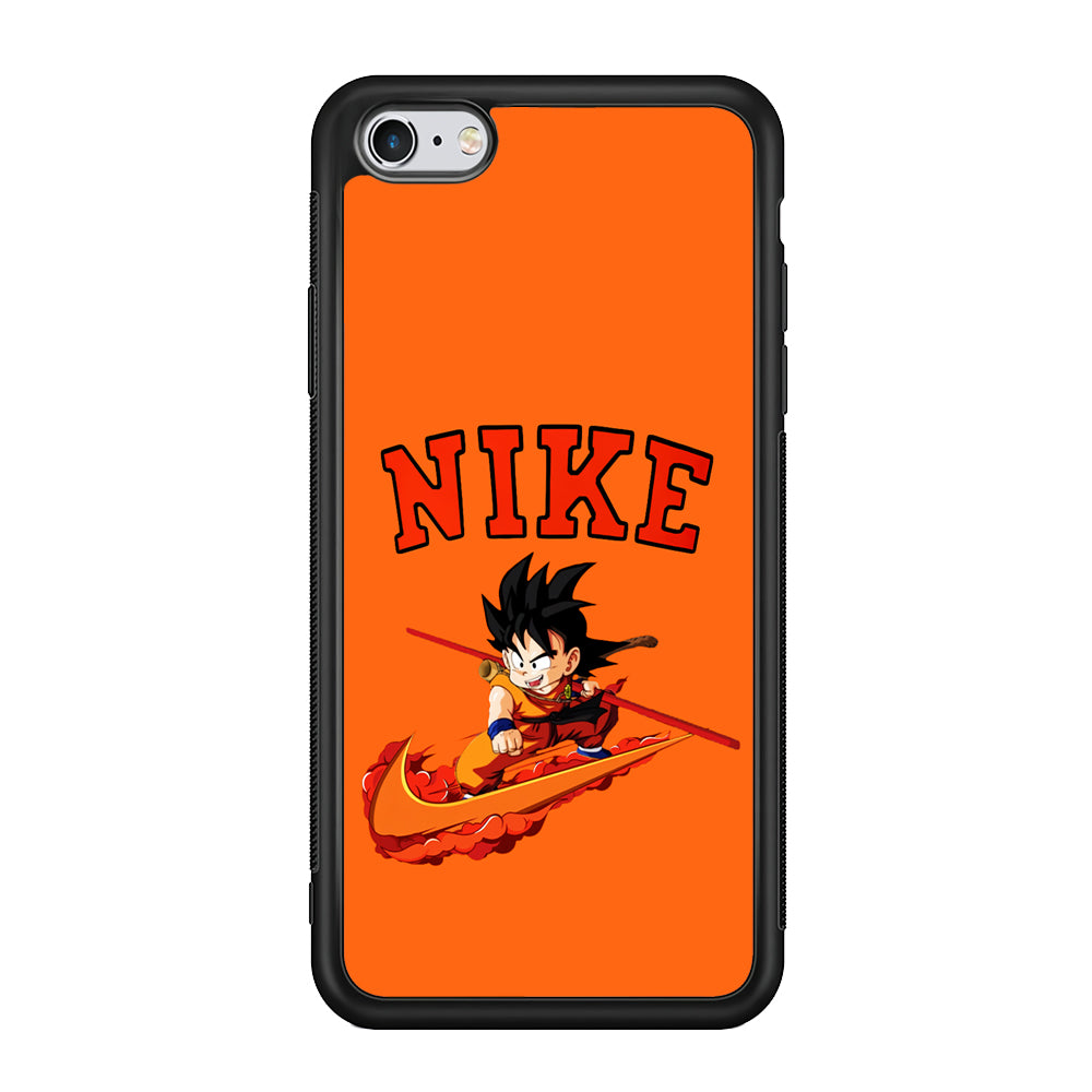 Nike Flying Son Goku iPhone 6 Plus | 6s Plus Case-Mobile Phone Case-Rubber Black (2D Case)-Altracase
