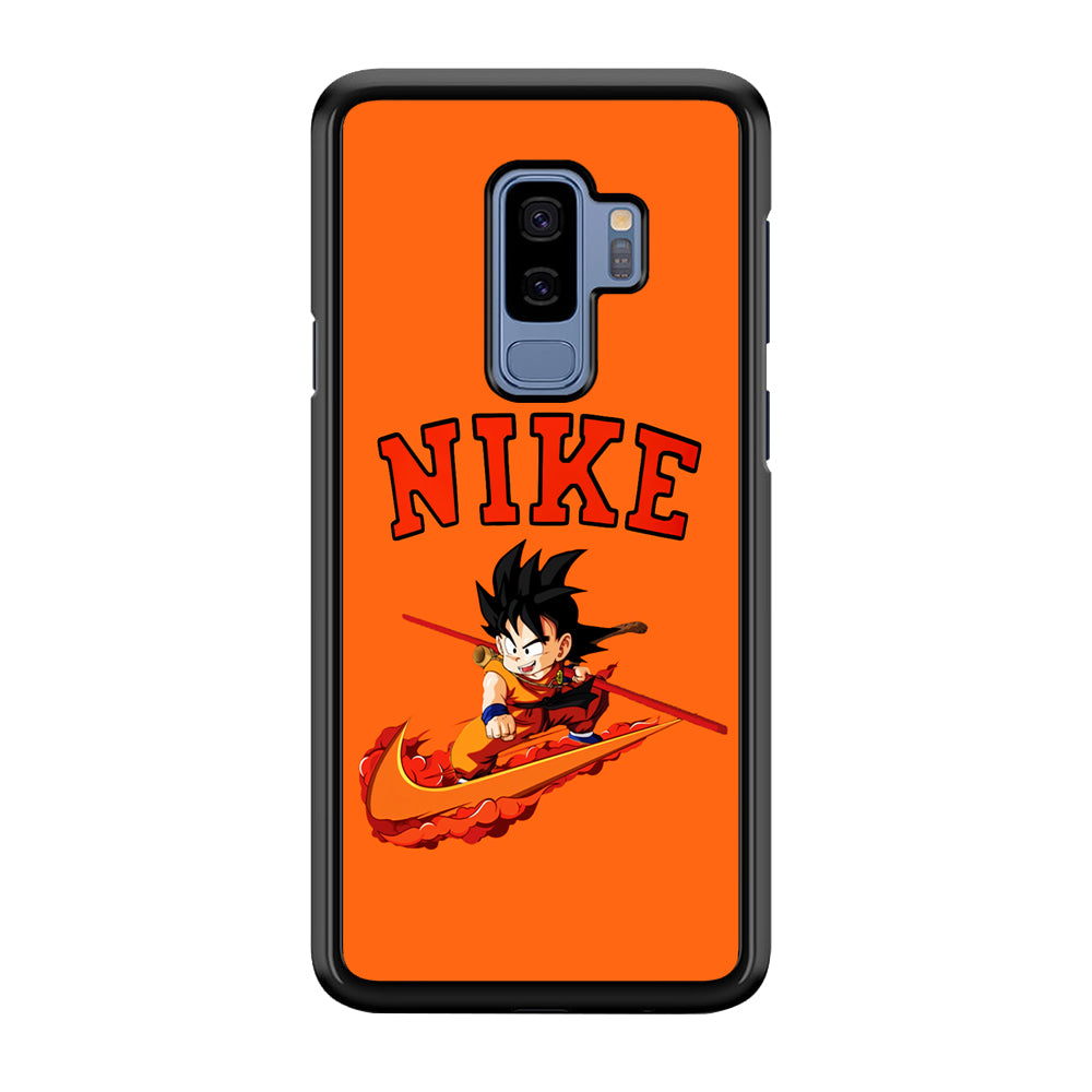 Nike Flying Son Goku Samsung Galaxy S9 Plus Case-Mobile Phone Case-Rubber Black (2D Case)-Altracase