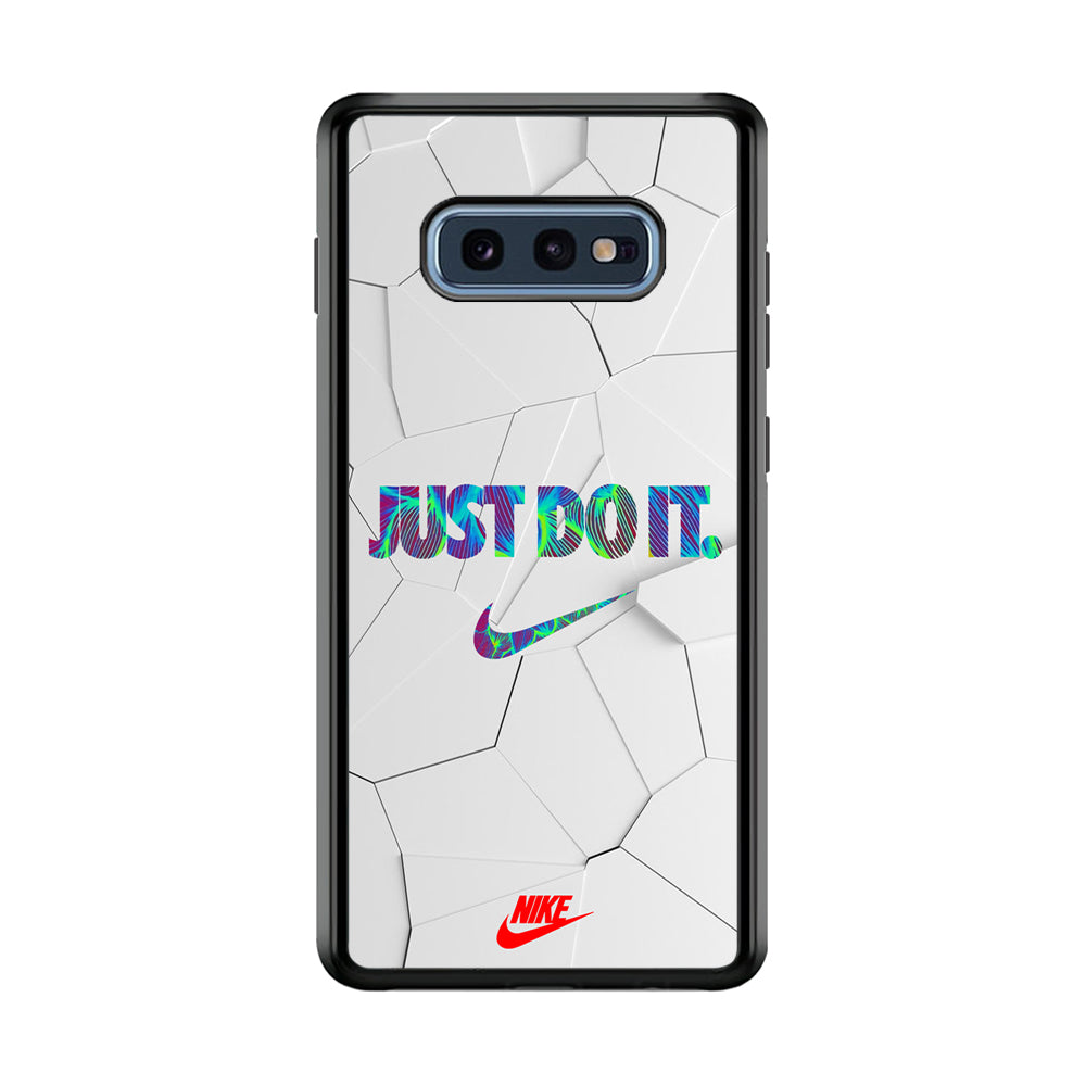 Nike Glowing Inside Samsung Galaxy S10E Case-Mobile Phone Case-Rubber Black (2D Case)-Altracase