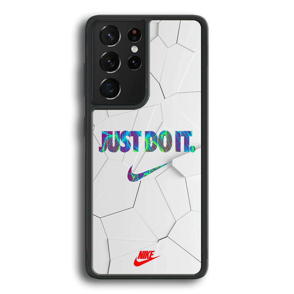 Nike Glowing Inside Samsung Galaxy S21 Ultra Case-Mobile Phone Case-Rubber Black (2D Case)-Altracase