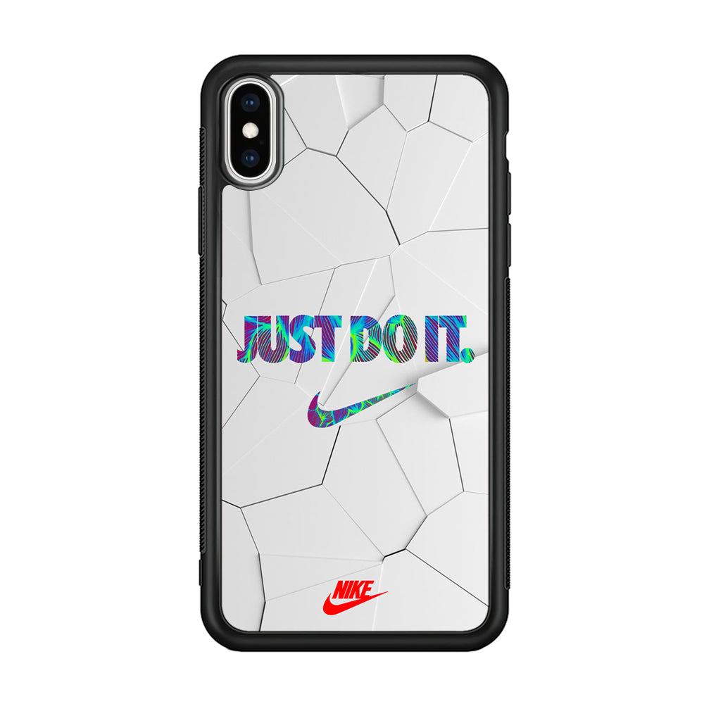 Nike Glowing Inside iPhone Xs Max Case-Mobile Phone Case-Rubber Black (2D Case)-Altracase