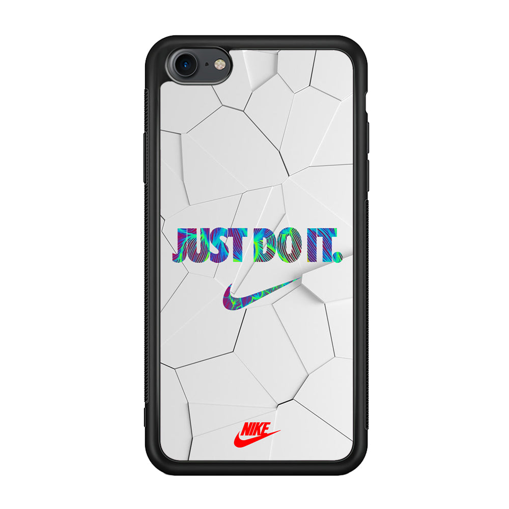 Nike Glowing Inside iPhone SE 3 2022 Case-Mobile Phone Case-Rubber Black (2D Case)-Altracase