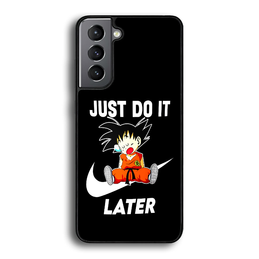 Nike Goku Asleep Samsung Galaxy S23 Case-Mobile Phone Case-Rubber Black (2D Case)-Altracase