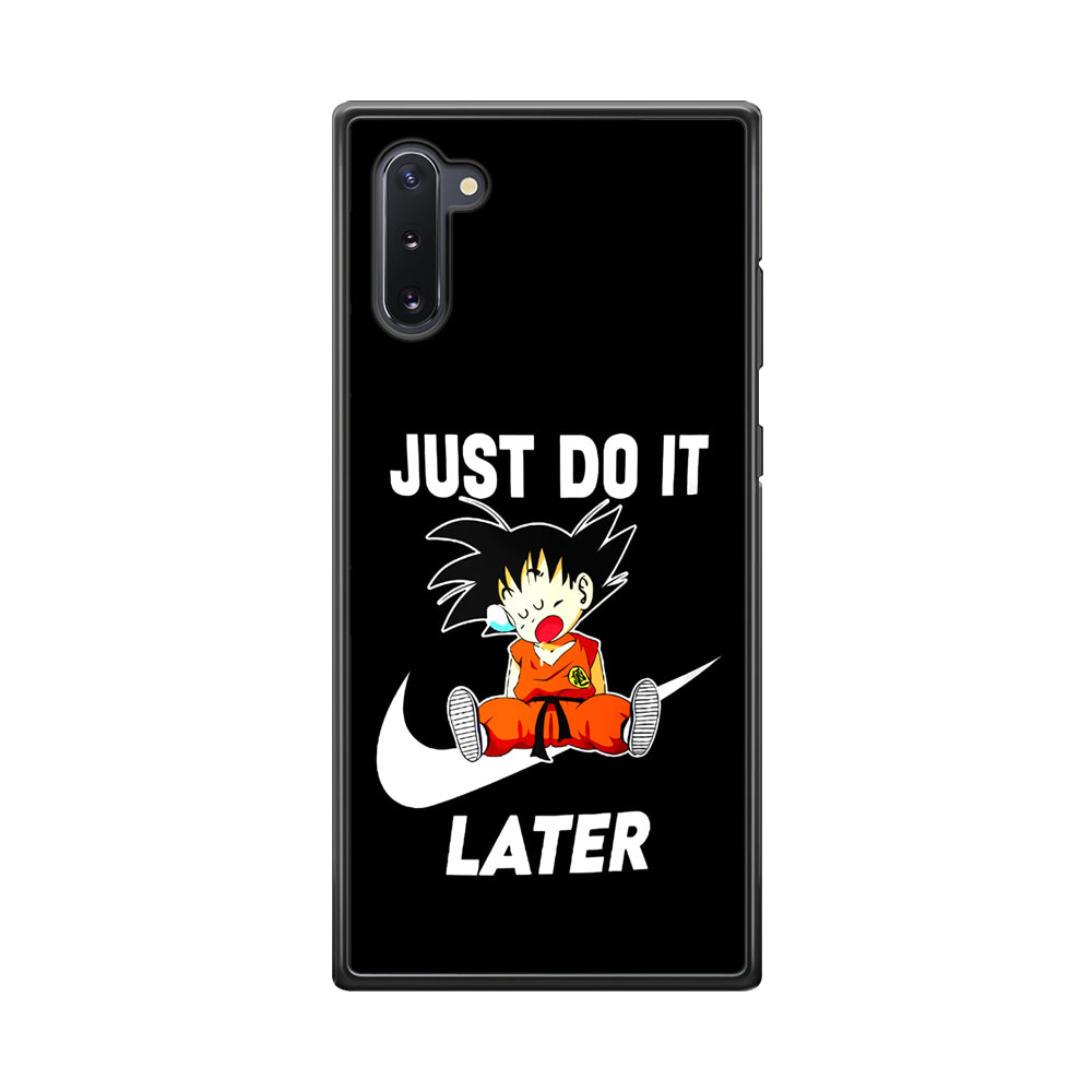Nike Goku Asleep Samsung Galaxy Note 10 Case-Mobile Phone Case-Rubber Black (2D Case)-Altracase