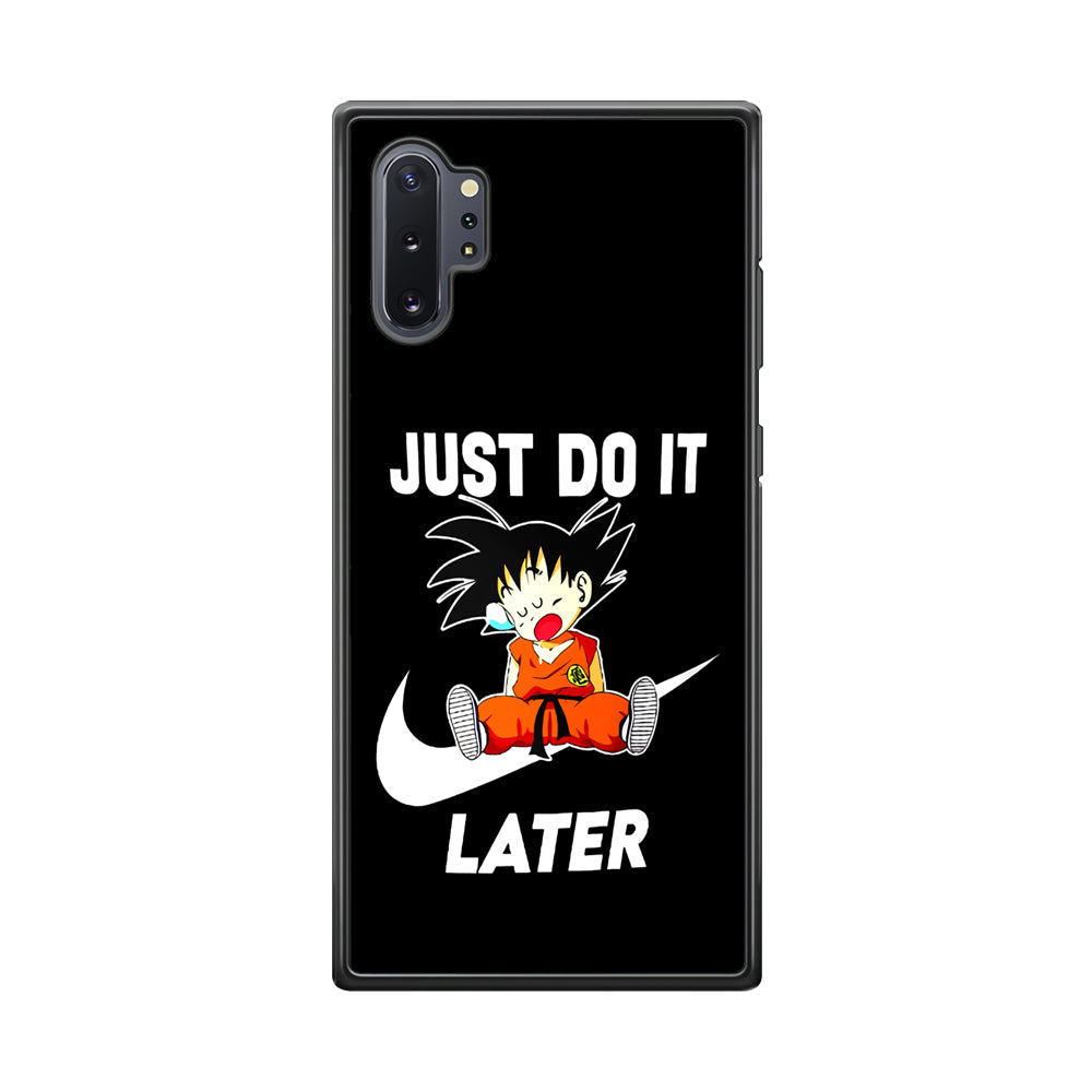 Nike Goku Asleep Samsung Galaxy Note 10 Plus Case-Mobile Phone Case-Rubber Black (2D Case)-Altracase