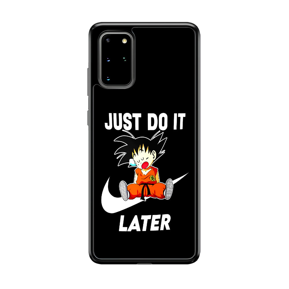 Nike Goku Asleep Samsung Galaxy S20 Plus Case-Mobile Phone Case-Rubber Black (2D Case)-Altracase