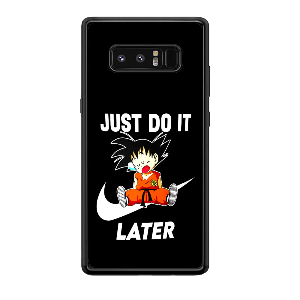Nike Goku Asleep Samsung Galaxy Note 8 Case-Mobile Phone Case-Rubber Black (2D Case)-Altracase