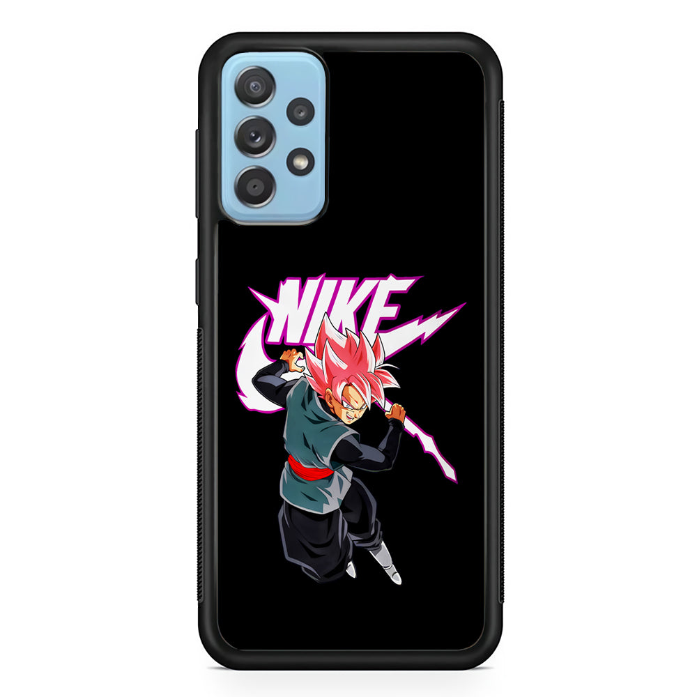 Nike Goku Black Rose Samsung Galaxy A52 Case-Mobile Phone Case-Rubber Black (2D Case)-Altracase