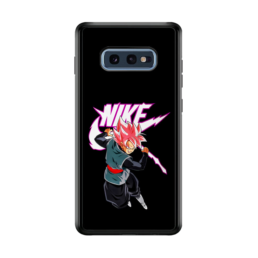 Nike Goku Black Rose Samsung Galaxy S10E Case-Mobile Phone Case-Rubber Black (2D Case)-Altracase