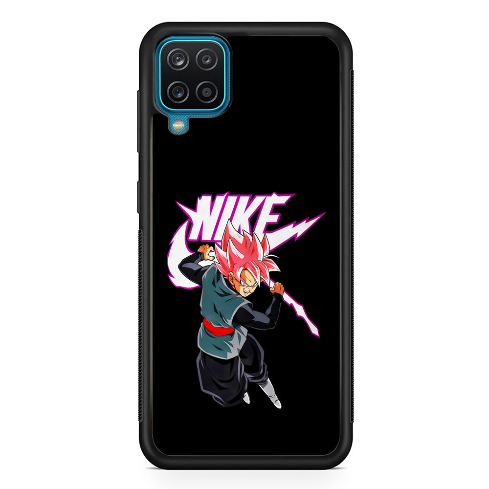 Nike Goku Black Rose Samsung Galaxy A12 Case-Mobile Phone Case-Rubber Black (2D Case)-Altracase