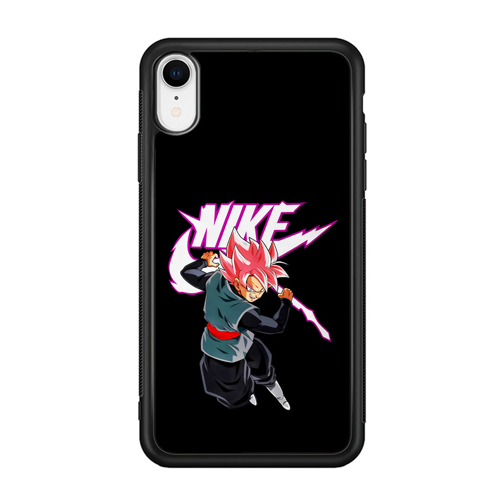 Nike Goku Black Rose iPhone XR Case-Mobile Phone Case-Rubber Black (2D Case)-Altracase