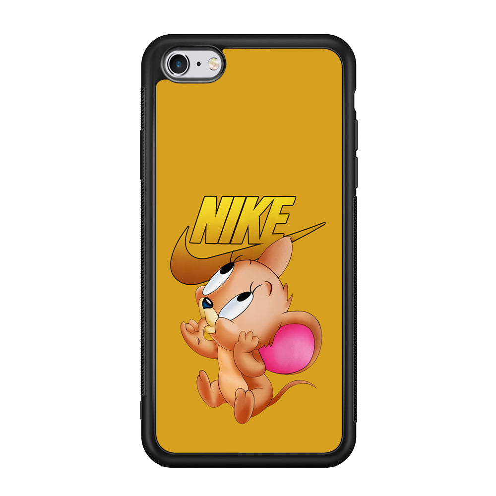Nike Jerry Mouse iPhone 6 | 6s Case-Mobile Phone Case-Rubber Black (2D Case)-Altracase