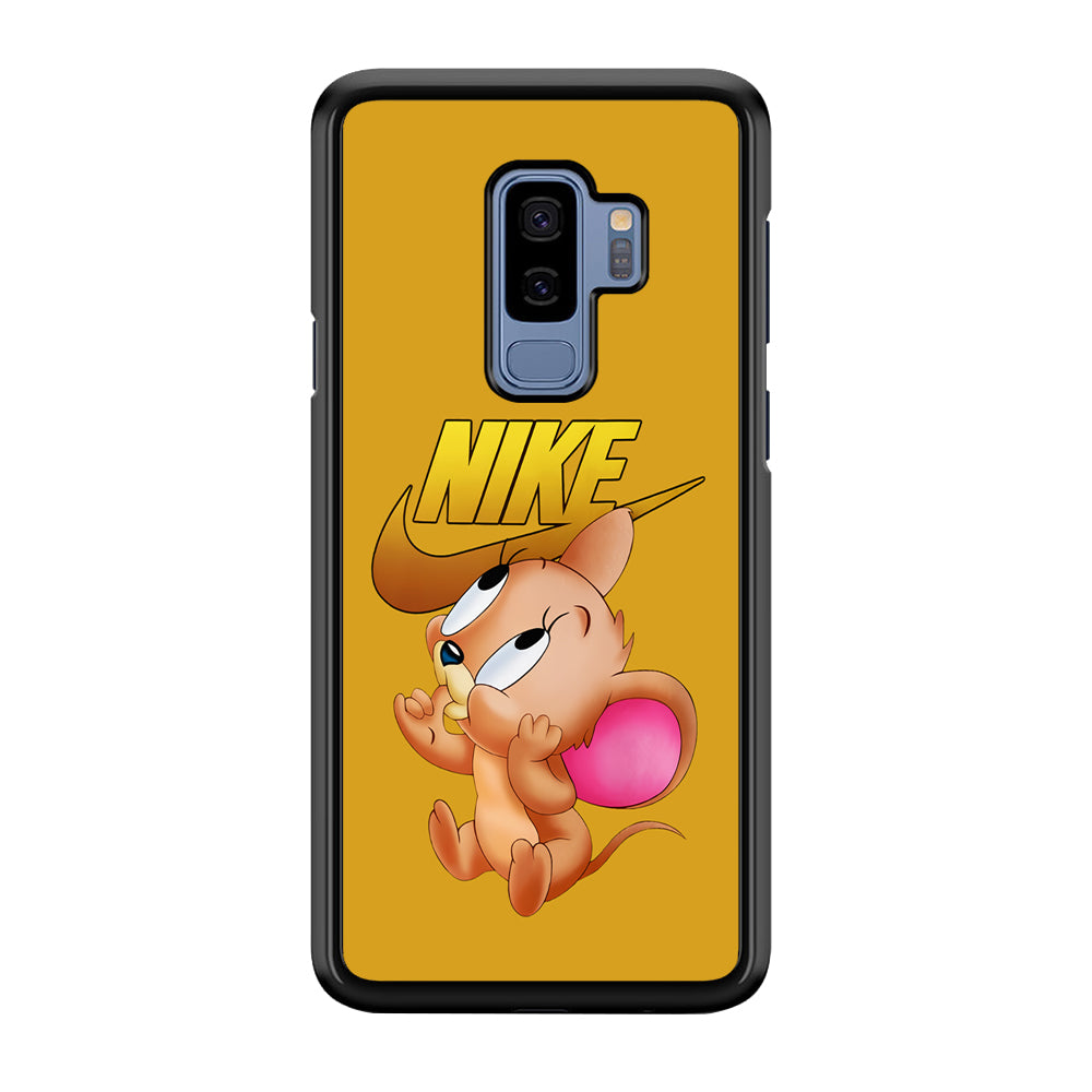 Nike Jerry Mouse Samsung Galaxy S9 Plus Case-Mobile Phone Case-Rubber Black (2D Case)-Altracase