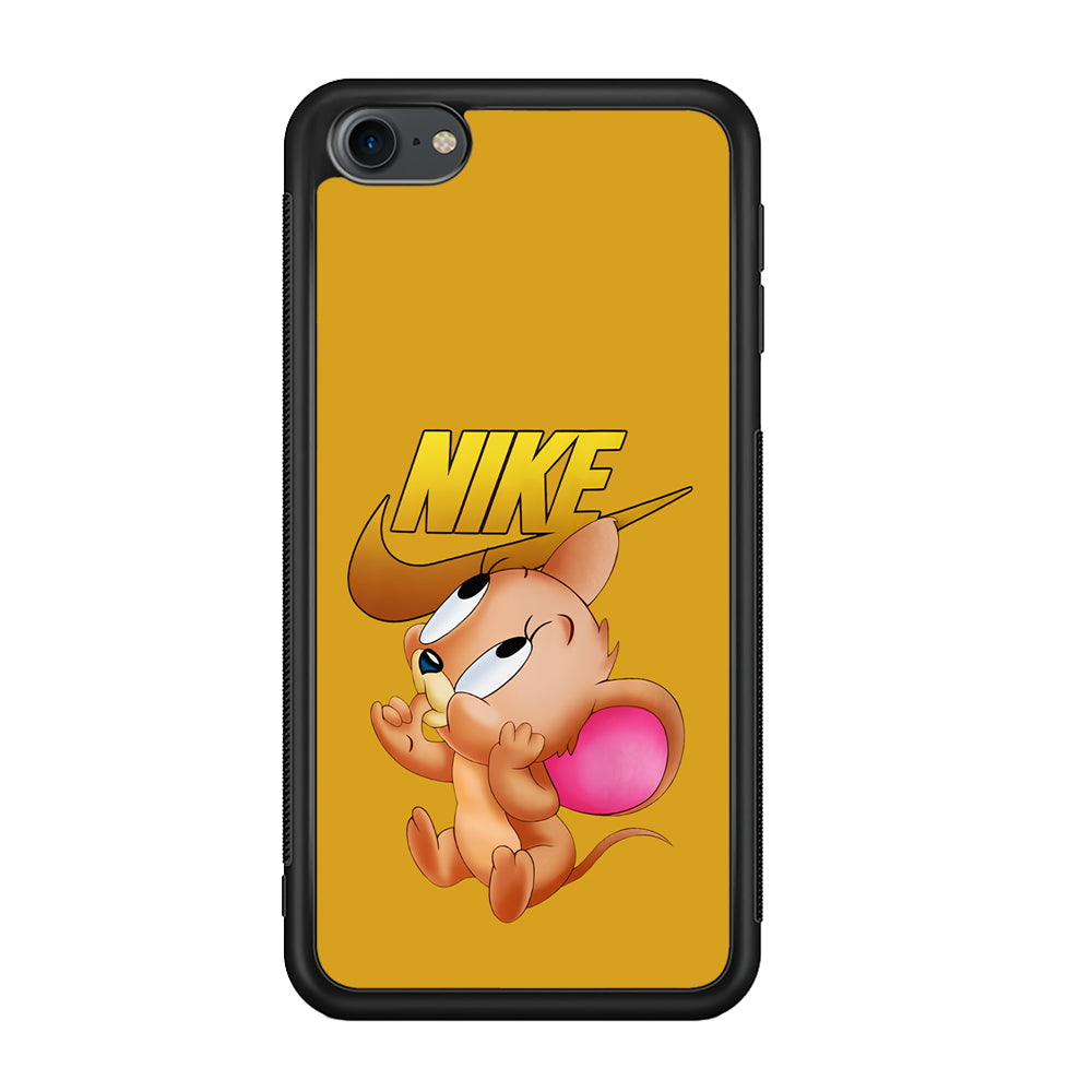 Nike Jerry Mouse iPod Touch 6 Case-Mobile Phone Case-Rubber Black (2D Case)-Altracase