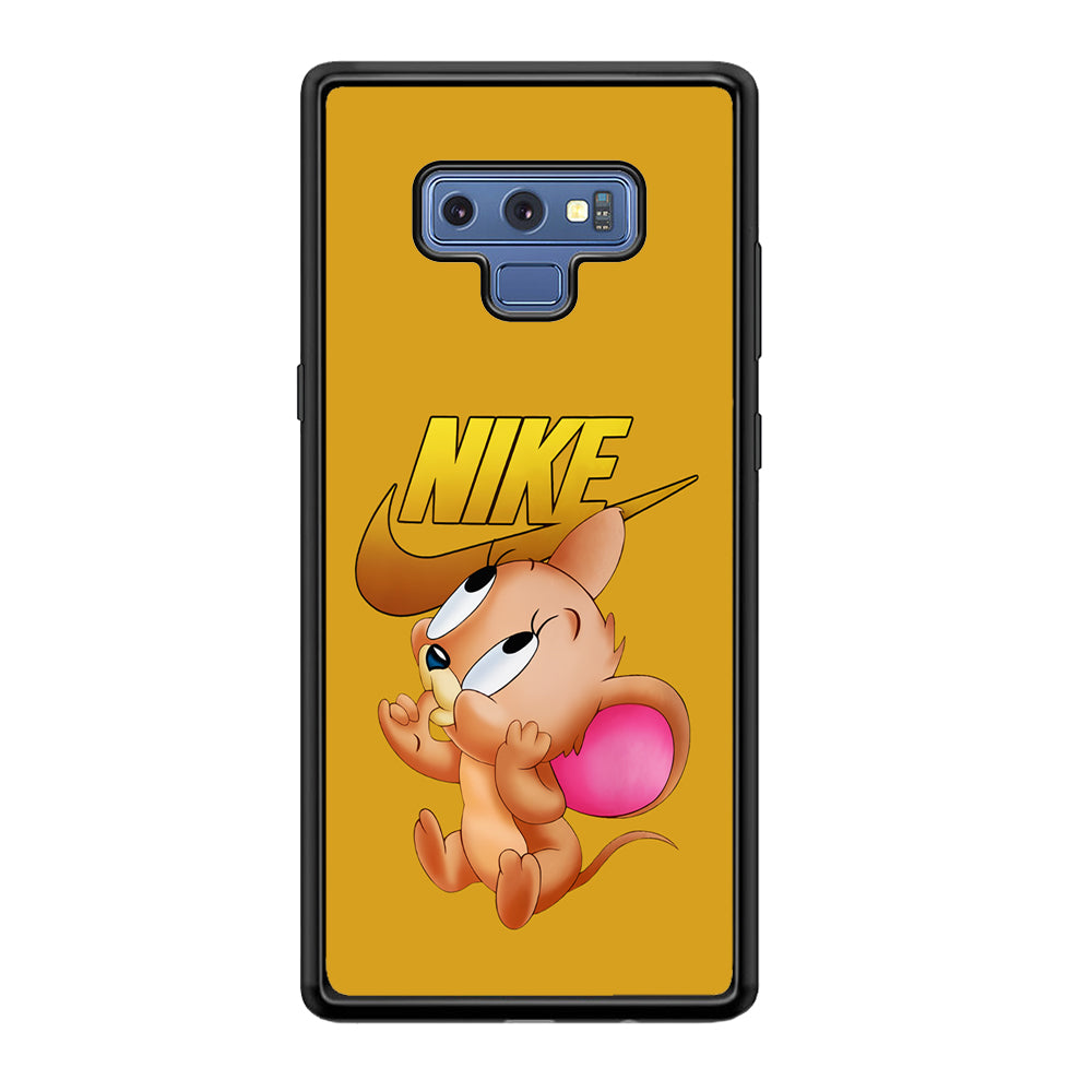 Nike Jerry Mouse Samsung Galaxy Note 9 Case-Mobile Phone Case-Rubber Black (2D Case)-Altracase