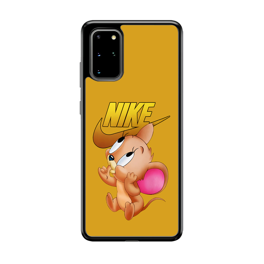 Nike Jerry Mouse Samsung Galaxy S20 Plus Case-Mobile Phone Case-Rubber Black (2D Case)-Altracase