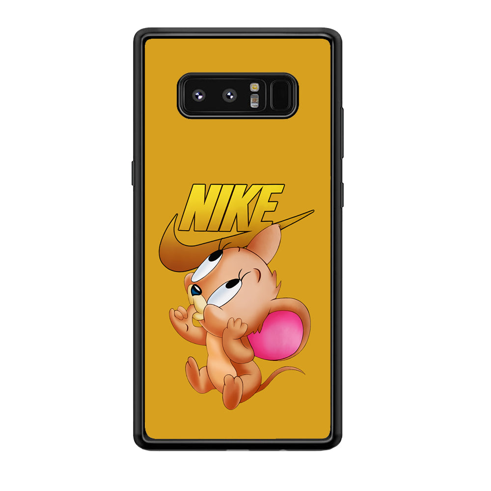 Nike Jerry Mouse Samsung Galaxy Note 8 Case-Mobile Phone Case-Rubber Black (2D Case)-Altracase